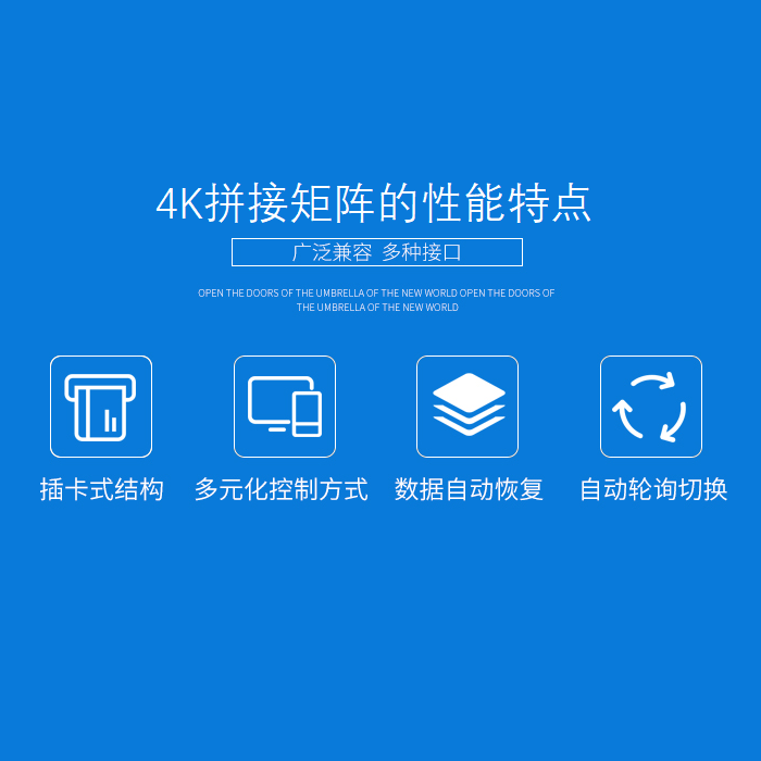 4K@60Hz拼接处理矩阵 4K@60Hz拼接处理矩阵